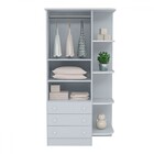 Quarto Infantil Completo Estrela 2 Portas 3 Gavetas Cinza - P