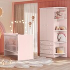 Quarto Infantil Completo Estrela 2 Portas 3 Gavetas Rosa - Pn