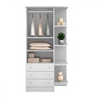 Quarto Infantil Completo Estrela 2 Portas 7 Gavetas Branco -