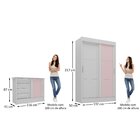 Quarto Infantil Completo Guarda-roupa 2 Portas 2 Gavetas Com