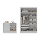 Quarto Infantil Completo Guarda-roupa 2 Portas 2 Gavetas Com