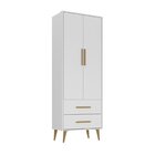 Quarto Infantil Completo Guarda-roupa 2 Portas 2 Gavetas Com