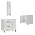 Quarto Infantil Completo Guarda-roupa 2 Portas 2 Gavetas Com