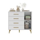 Quarto Infantil Completo Guarda-roupa 2 Portas 2 Gavetas Com