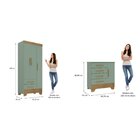 Quarto Infantil Completo Guarda Roupa 3 Portas 2 Gavetas Com