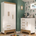 Quarto Infantil Completo Guarda Roupa 3 Portas 2 Gavetas Com