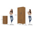 Quarto Infantil Completo Guarda-roupa 3 Portas 2 Gavetas Com