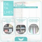 Quarto Infantil Completo Guarda Roupa 3 Portas 4 Gavetas Com