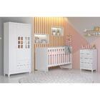 Quarto Infantil Completo Guarda Roupa 3 Portas Ariane Cômoda