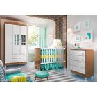 Quarto Infantil Completo Guarda Roupa 3 Portas Ariel Cômoda 4
