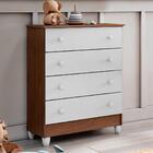 Quarto Infantil Completo Guarda Roupa 3 Portas Ariel Cômoda 4