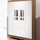 Quarto Infantil Completo Guarda Roupa 4 Portas Cômoda 4 Gavet