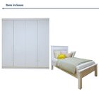 Quarto Infantil Completo Guarda-roupa Caribe E Cama Irlanda B