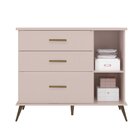 Quarto Infantil Completo Guarda Roupa E Cômoda Gabi Retrô Pho