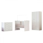 Quarto Infantil Completo Iris 4 Portas 6 Gavetas Branco - Pnr