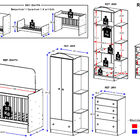 Quarto Infantil Completo João E Maria Com Berço 4 Em 1 + Roup