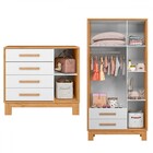 Quarto Infantil Completo Lion 4 Portas 6 Gavetas Branco/freij