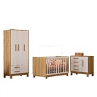 Quarto Infantil Completo Lion 4 Portas 6 Gavetas Branco/freij