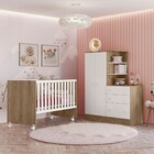 Quarto Infantil Completo Lua 2 Portas 3 Gavetas Branco/carval