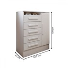 Quarto Infantil Completo Meu Doce Sonho 5 Portas 7 Gavetas Br