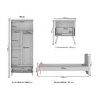Quarto Infantil Completo Para Colchão 188x78cm Doçura Multimó