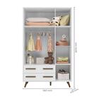 Quarto Infantil Completo Retro Lívia Com Guarda Roupa 4 Portas