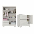 Quarto Infantil Completo Soninho 5 Portas 6 Gavetas Branco -