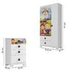 Quarto Infantil Completo Super Power Evolution - Branco/verme