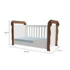 Quarto Infantil Decorado Eloa I Branco E Amadeirado