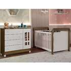 Quarto Infantil Decorado Eloa I Branco E Amadeirado