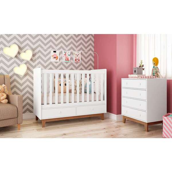 Quarto Infantil Decorado Nana Nenê Branco