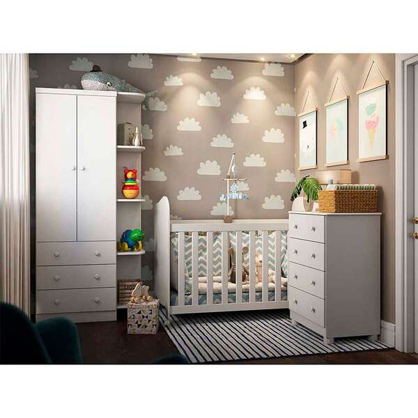 Quarto Infantil Decorado Uli I Branco