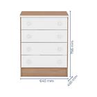 Quarto Infantil Doce Sonho Berço Simples Branco/carvalho - Qm