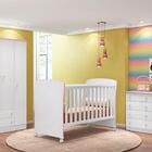 Quarto Infantil Doce Sonho Guarda Roupa Berço E Cômoda Sapate
