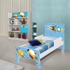 Quarto Infantil Estante e Cama Foguete Espacial com Colchão