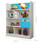 Quarto Infantil Estante e Cama Foguete Espacial com Colchão