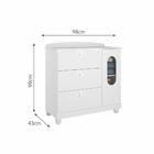 Quarto Infantil Fofura Comoda Fofura E Berço Conforto Branco