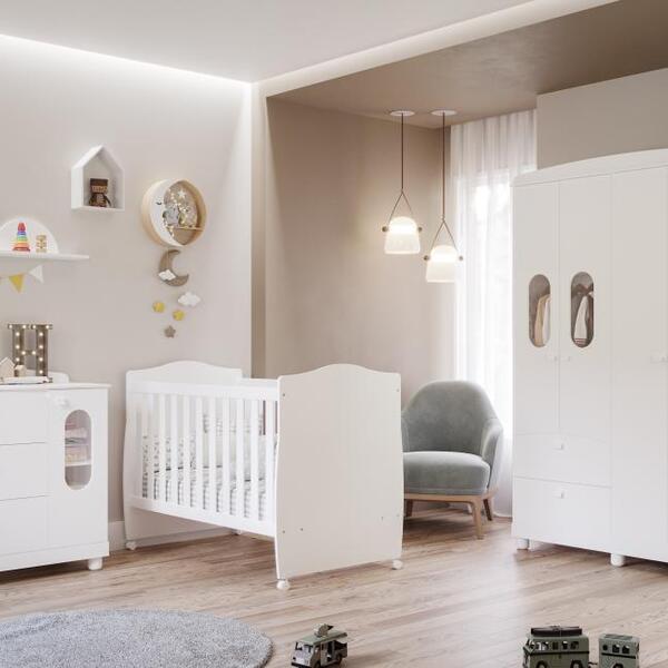 Quarto Infantil Fofura Roupeiro Fofura Com Comoda Fofura E Be