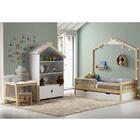 Quarto Infantil Graciosa Com Gavetões, Estante E Escrivaninha