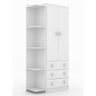 Quarto Infantil Guarda Roupa 2 Portas 3 Gavetas Cômoda 3 Gave