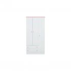 Quarto Infantil Guarda Roupa Berço E Cômoda Branco/rosa