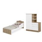 Quarto Infantil Guarda Roupa Com Comoda E Mini Cama - Fdecor
