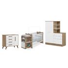 Quarto Infantil Guarda Roupa Cômoda, Cômoda Sapateira E Berço
