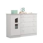 Quarto Infantil Guarda Roupa, Cômoda Sapateira E Berço Mini C