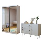 Quarto Infantil Guarda Roupa Premium Lumi 138cm 2 Portas Com