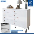 Quarto Infantil Guarda Roupa Premium Marcella 242cm Com Espel