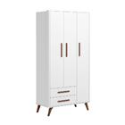 Quarto Infantil Guarda Roupa Retrô E Berco Mini Cama Com Perf