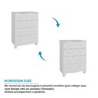 Quarto Infantil Guarda Roupas 3 Portas Cômoda 4 Gavetas Mimo