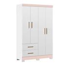 Quarto Infantil Ísis Branco/rosa - Peternella