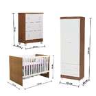 Quarto Infantil Maria I 2 Pt 5 Gv Branco E Amadeirado